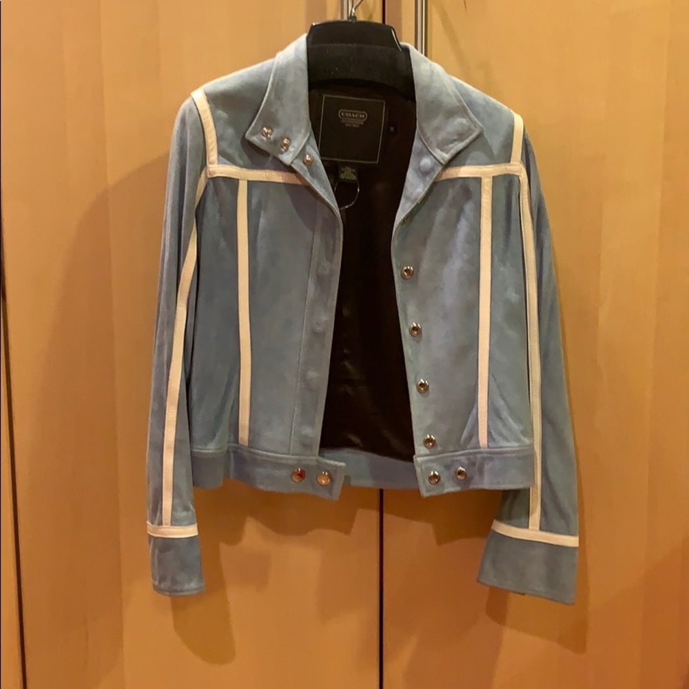 Coach suede jacket.